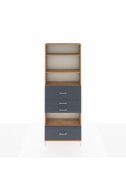 Arges Dolap 4 Raflı 4 Çekmeceli 88x30x243 - S33M182V8A