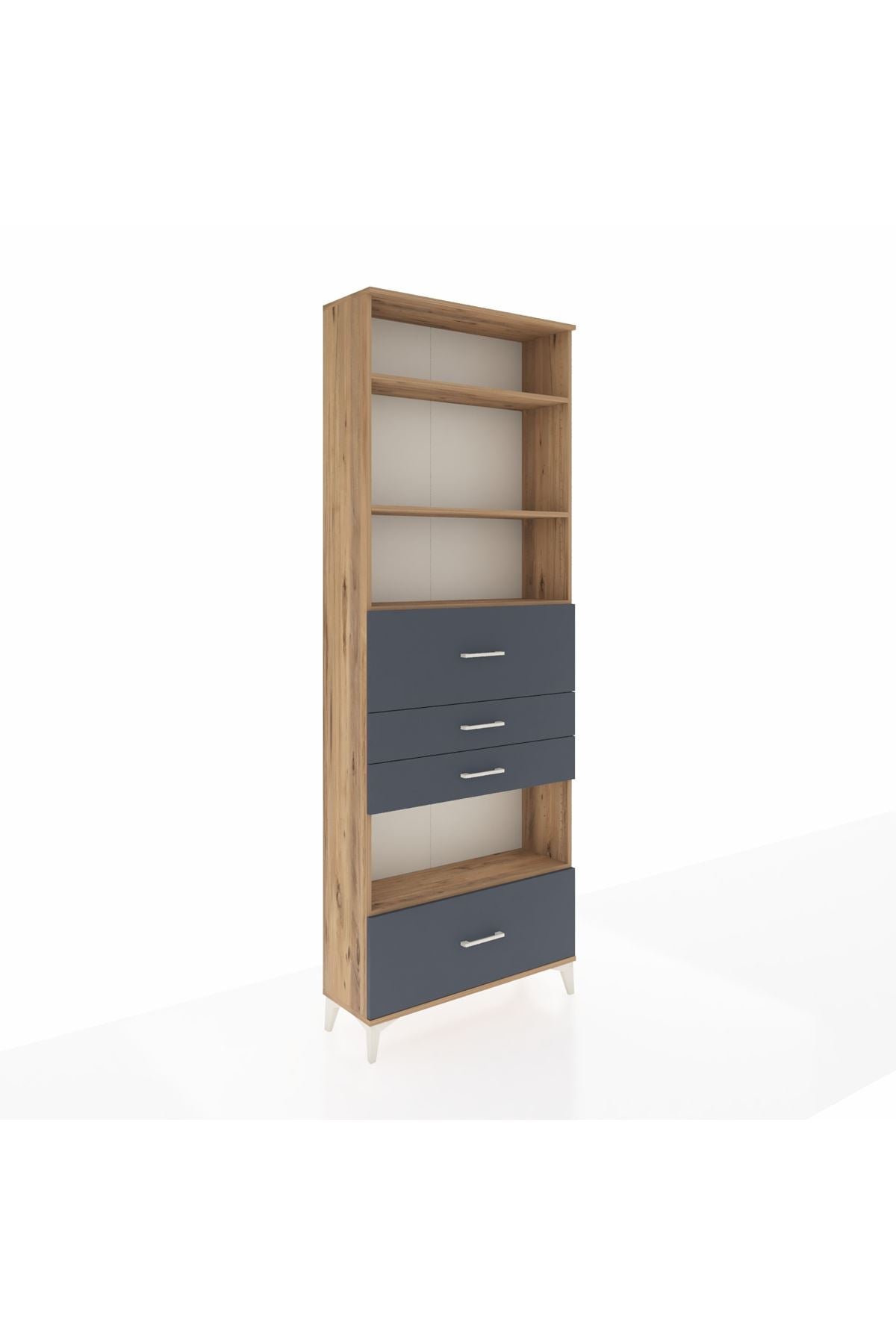 Arges Dolap 4 Raflı 4 Çekmeceli 88x30x243 - S33M182V8A