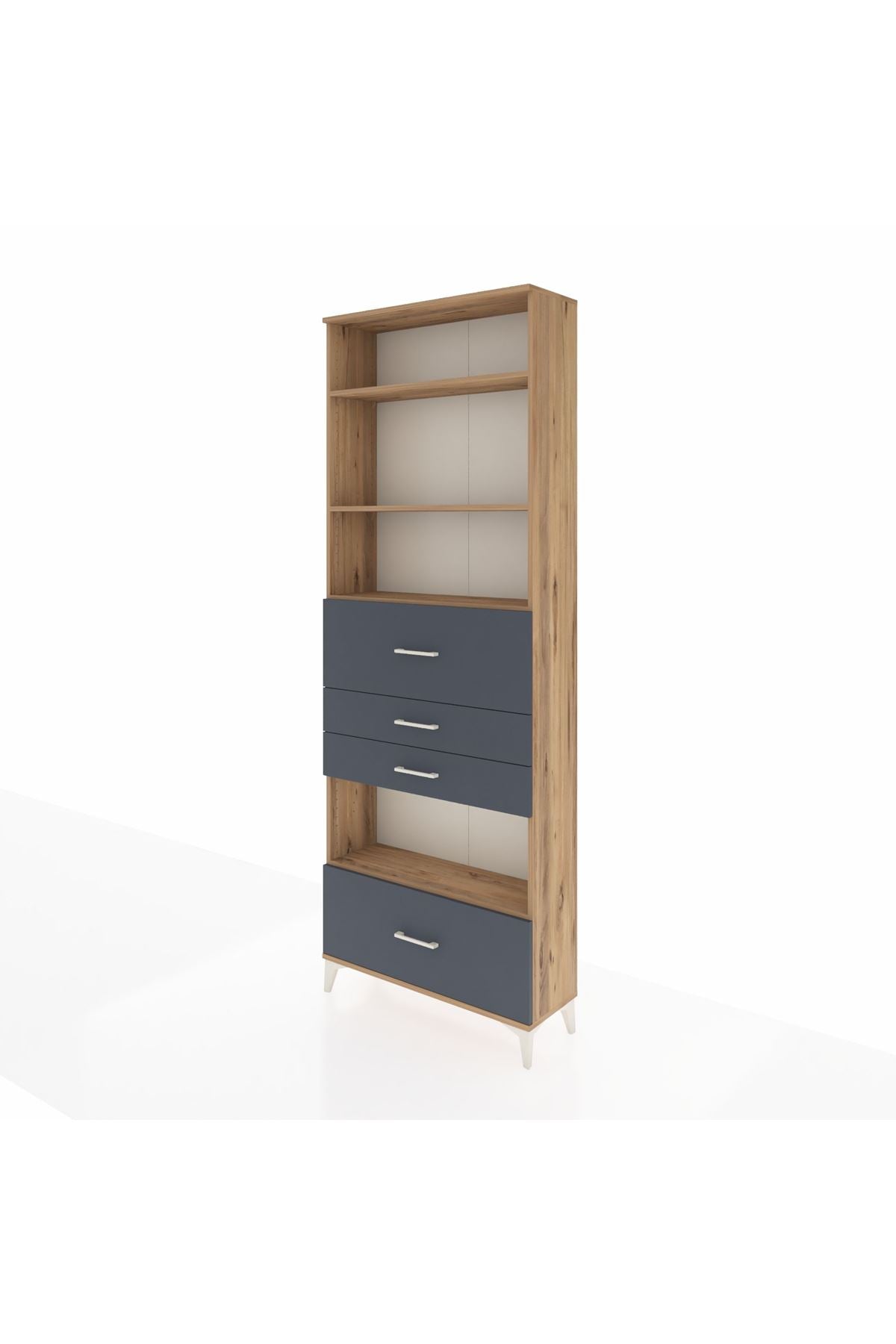 Arges Dolap 4 Raflı 4 Çekmeceli 88x30x243 - S33M182V8A