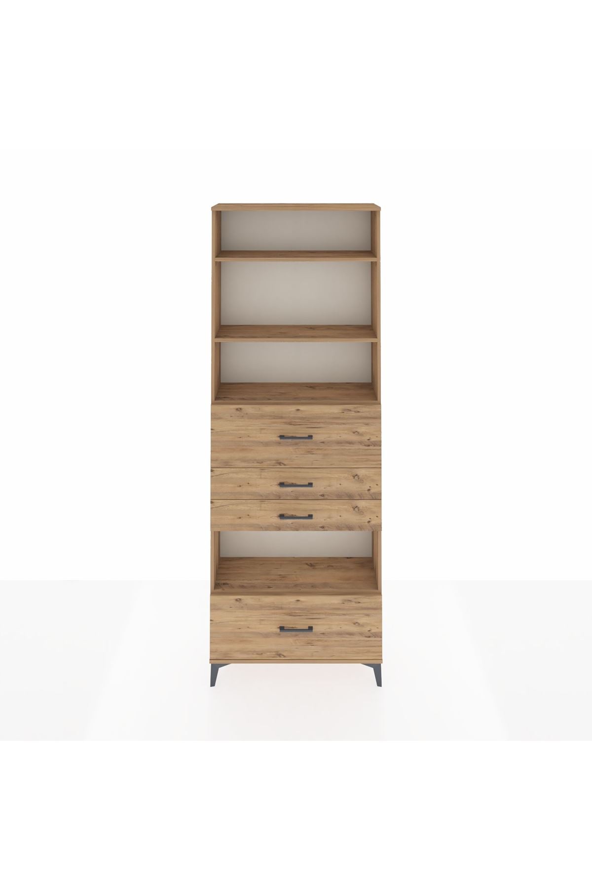 Arges Dolap 4 Raflı 4 Çekmeceli 88x30x243 - S33M182V9A