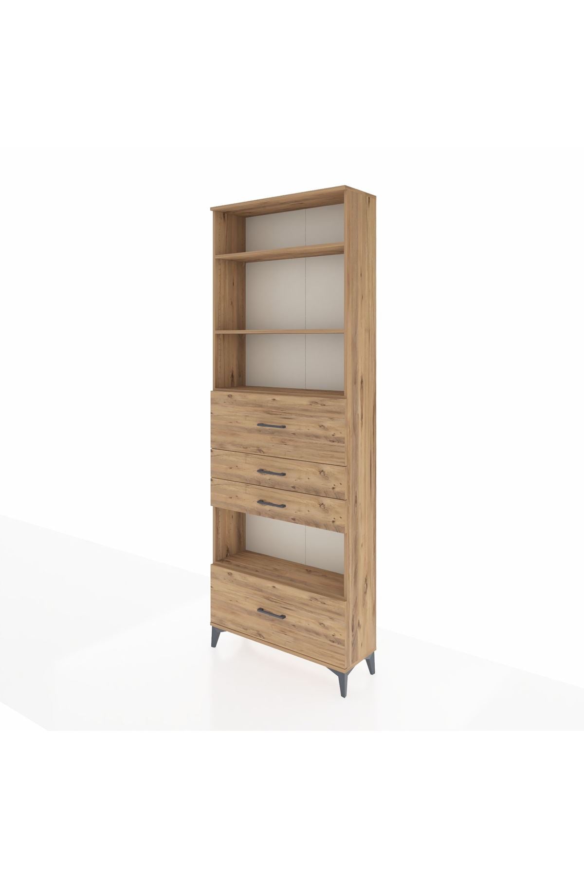 Arges Dolap 4 Raflı 4 Çekmeceli 88x30x243 - S33M182V9A