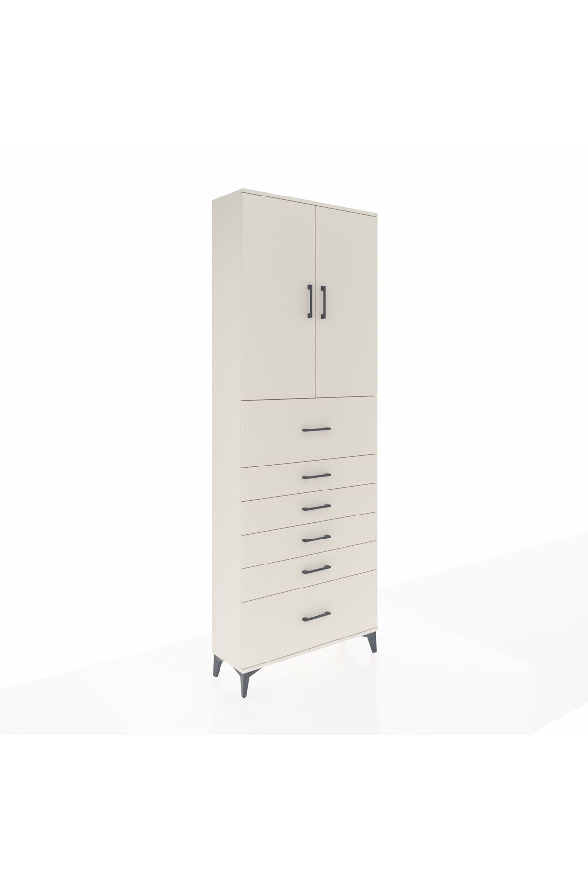 Arges Dolap 3 Raflı 6 Çekmeceli 2 Kapaklı 88x30x243 - S33M183V1A