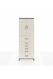 Arges Dolap 3 Raflı 6 Çekmeceli 2 Kapaklı 88x30x243 - S33M183V4A