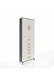 Arges Dolap 3 Raflı 6 Çekmeceli 2 Kapaklı 88x30x243 - S33M183V4A