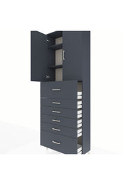 Arges Dolap 3 Raflı 6 Çekmeceli 2 Kapaklı 88x30x243 - S33M183V5A