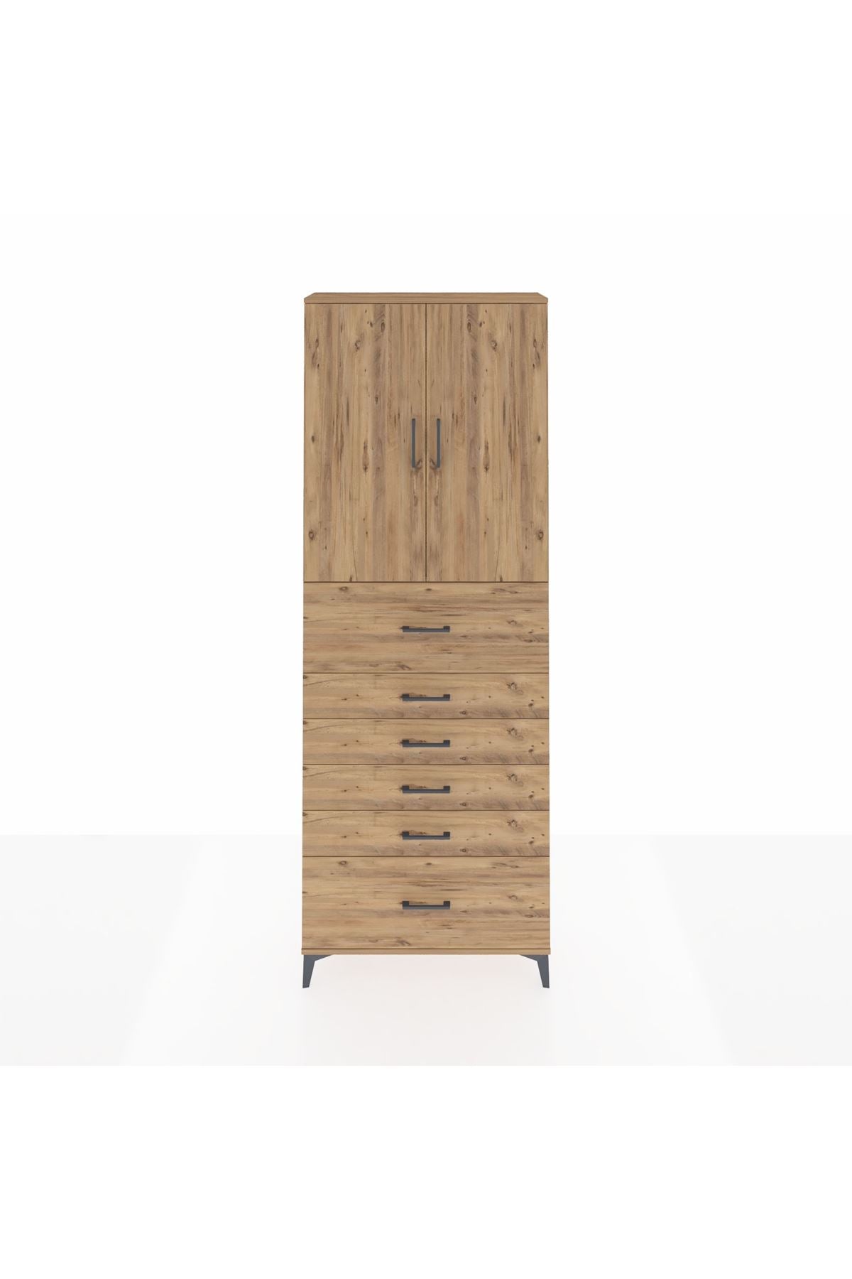 Arges Dolap 3 Raflı 6 Çekmeceli 2 Kapaklı 88x30x243 - S33M183V9A