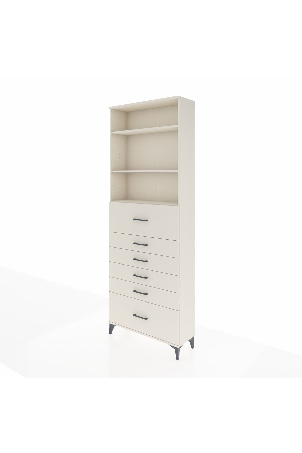Arges Dolap 3 Raflı 6 Çekmeceli 88x30x243 - S33M184V1A