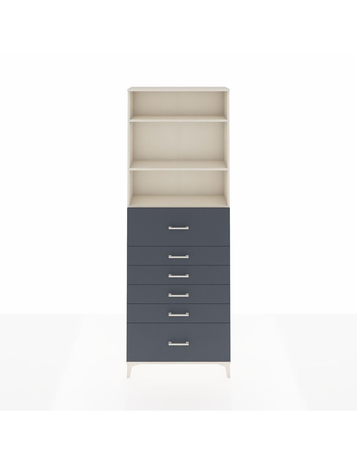 Arges Dolap 3 Raflı 6 Çekmeceli 88x30x243 - S33M184V2A