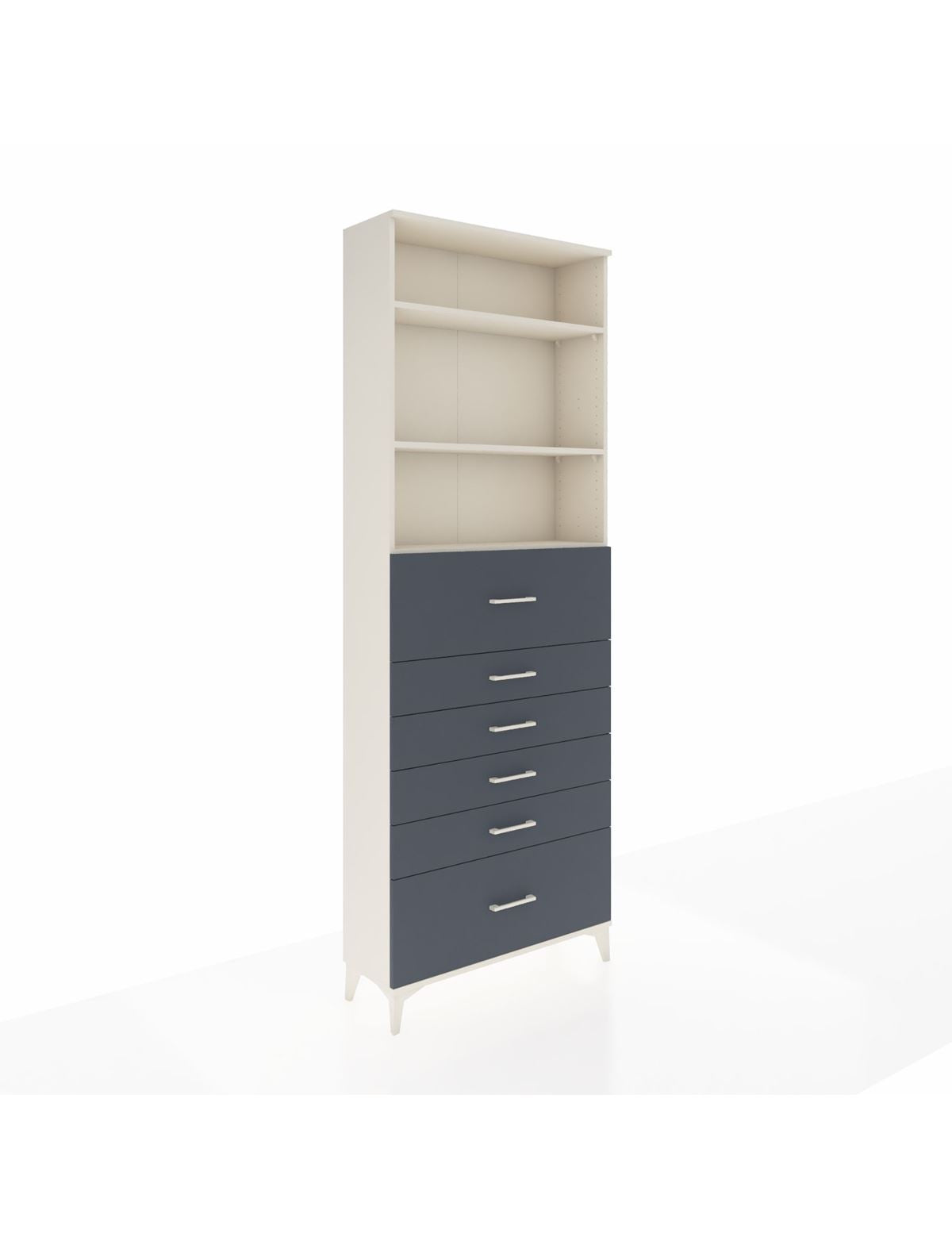 Arges Dolap 3 Raflı 6 Çekmeceli 88x30x243 - S33M184V2A