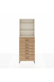 Arges Dolap 3 Raflı 6 Çekmeceli 88x30x243 - S33M184V3A