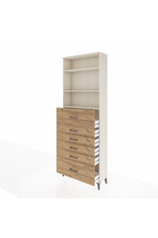 Arges Dolap 3 Raflı 6 Çekmeceli 88x30x243 - S33M184V3A