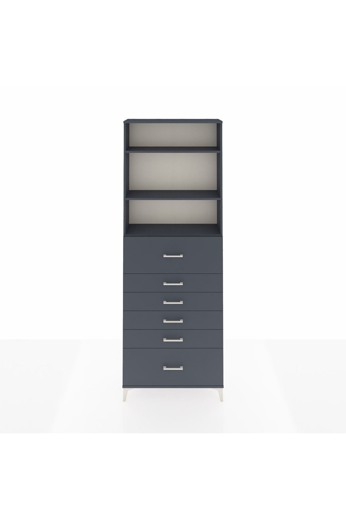 Arges Dolap 3 Raflı 6 Çekmeceli 88x30x243 - S33M184V5A