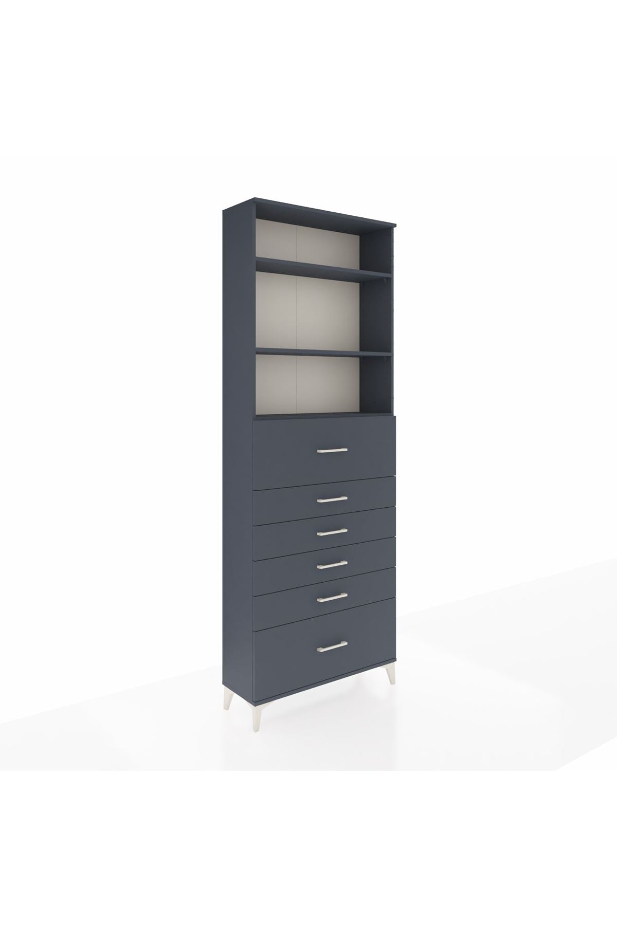 Arges Dolap 3 Raflı 6 Çekmeceli 88x30x243 - S33M184V5A