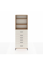 Arges Dolap 3 Raflı 6 Çekmeceli 88x30x243 - S33M184V7A