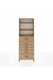 Arges Dolap 3 Raflı 6 Çekmeceli 88x30x243 - S33M184V9A