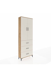 Arges Dolap 4 Raflı 3 Çekmeceli 2 Kapaklı 88x30x243 - S33M185V7A