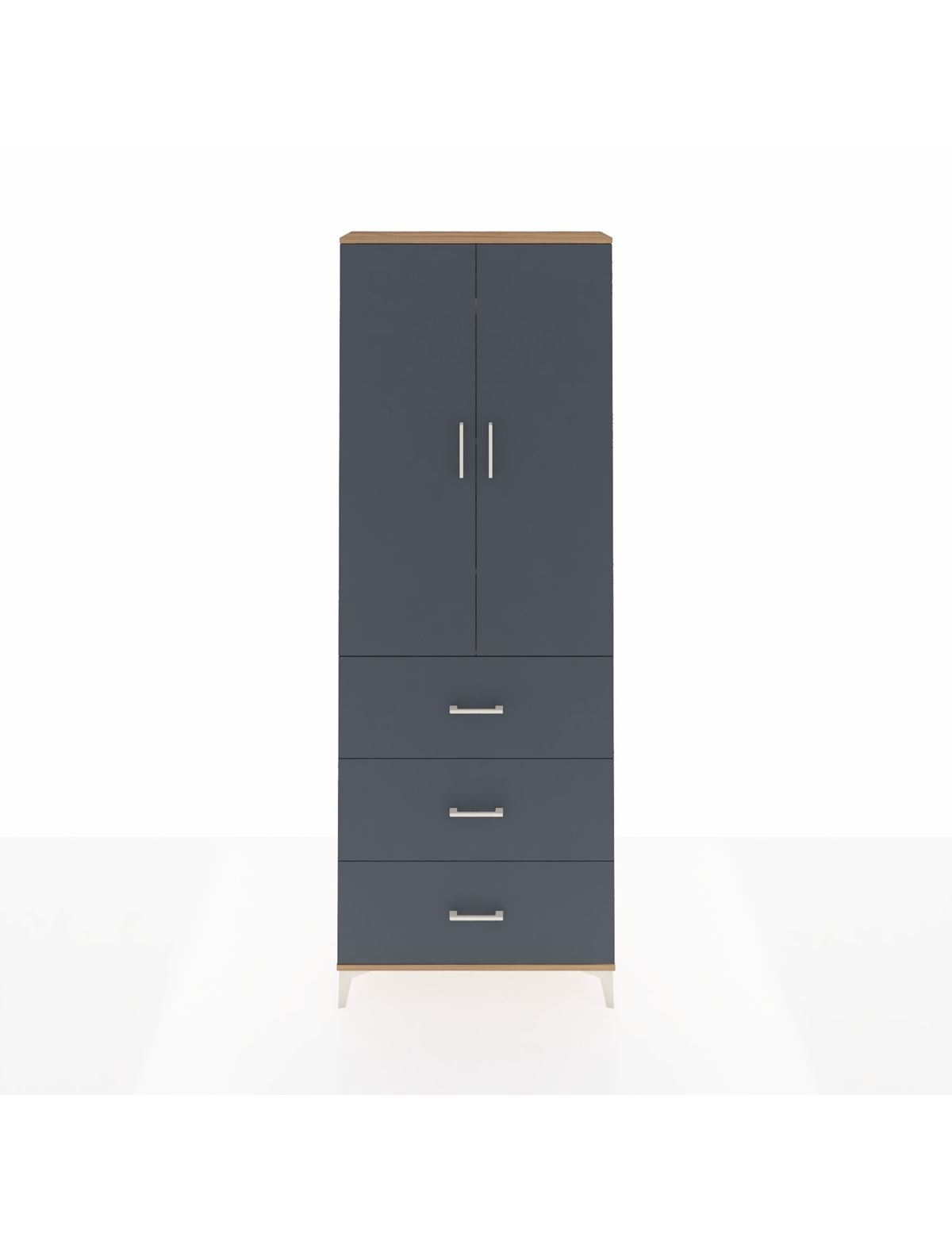 Arges Dolap 4 Raflı 3 Çekmeceli 2 Kapaklı 88x30x243 - S33M185V8A
