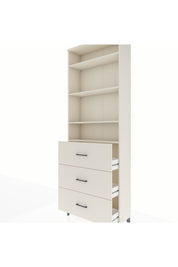 Arges Dolap 4 Raflı 3 Çekmeceli 88x30x243 - S33M186V1A