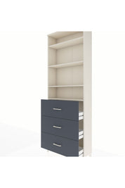 Arges Dolap 4 Raflı 3 Çekmeceli 88x30x243 - S33M186V2A