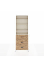 Arges Dolap 4 Raflı 3 Çekmeceli 88x30x243 - S33M186V3A