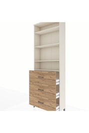 Arges Dolap 4 Raflı 3 Çekmeceli 88x30x243 - S33M186V3A