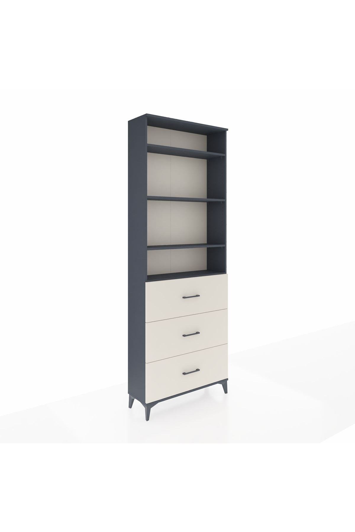 Arges Dolap 4 Raflı 3 Çekmeceli 88x30x243 - S33M186V4A