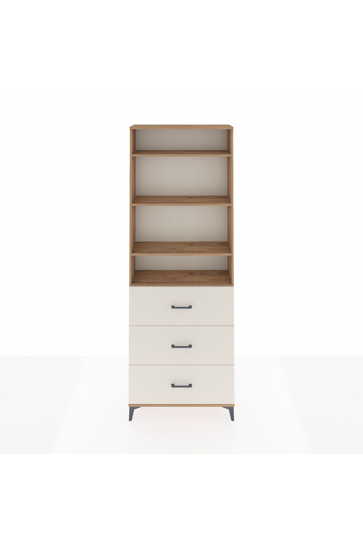 Arges Dolap 4 Raflı 3 Çekmeceli 88x30x243 - S33M186V7A