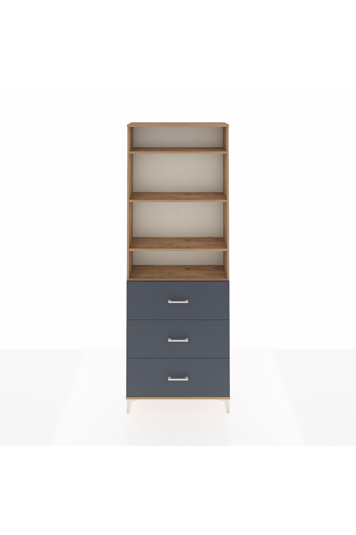 Arges Dolap 4 Raflı 3 Çekmeceli 88x30x243 - S33M186V8A