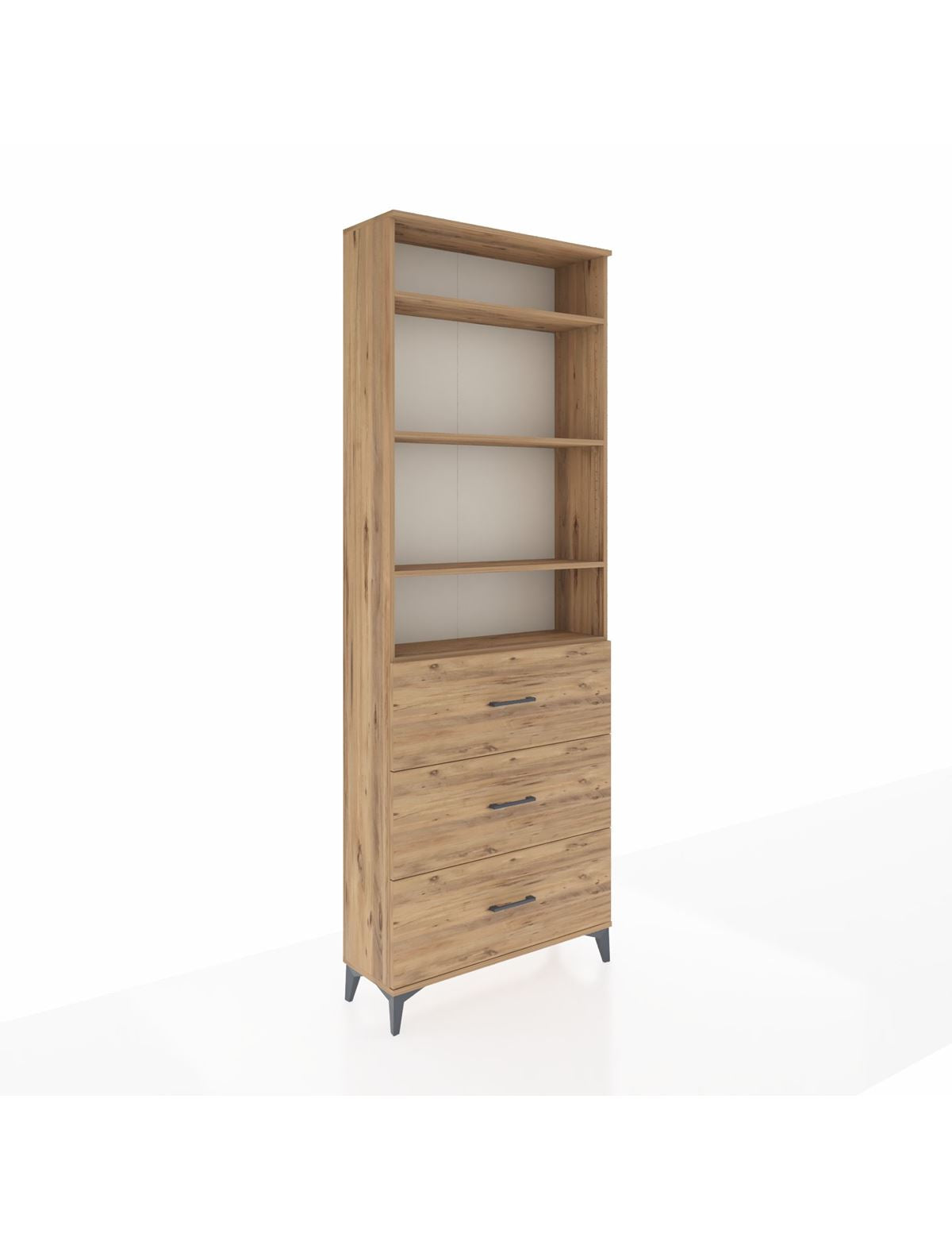 Arges Dolap 4 Raflı 3 Çekmeceli 88x30x243 - S33M186V9A