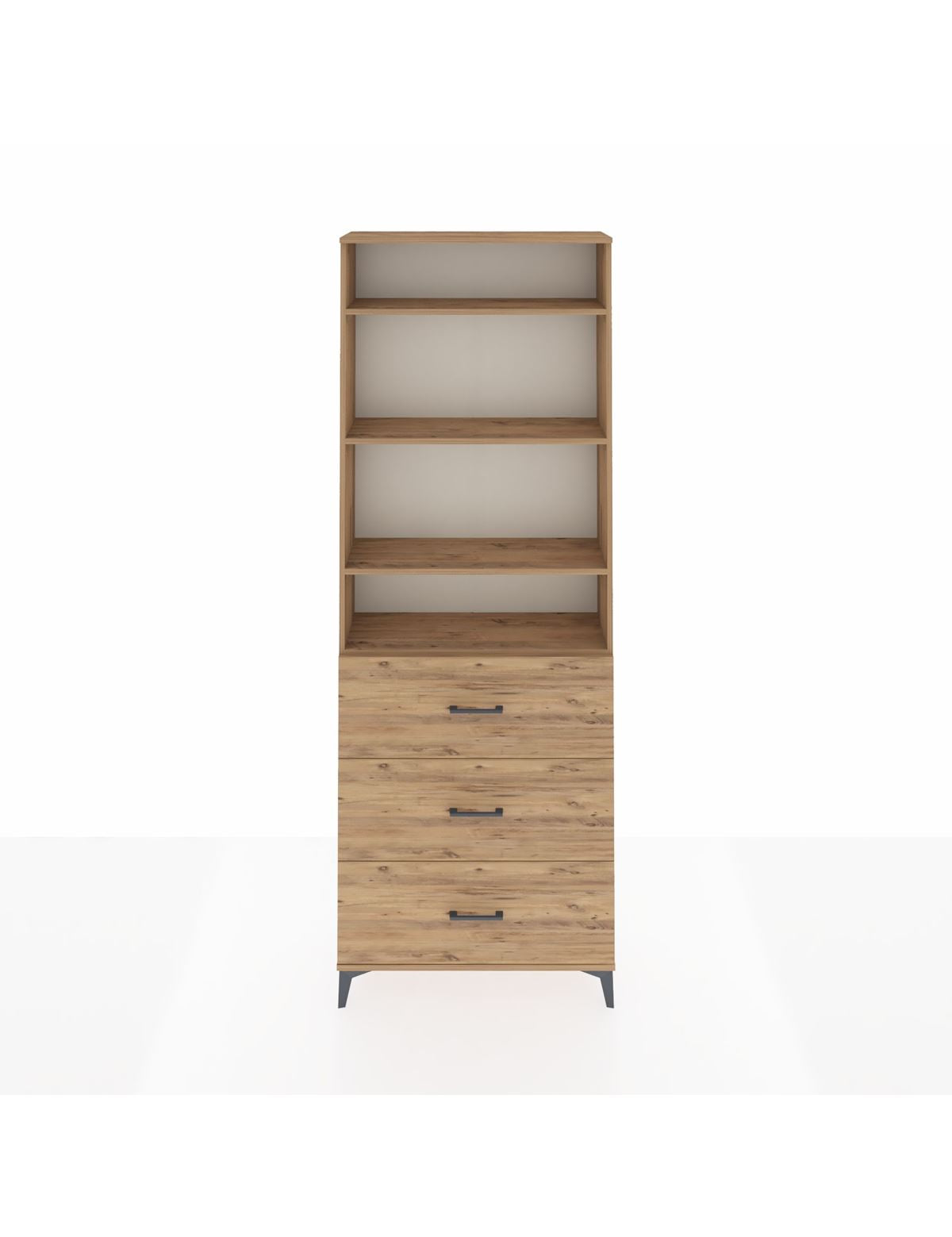 Arges Dolap 4 Raflı 3 Çekmeceli 88x30x243 - S33M186V9A