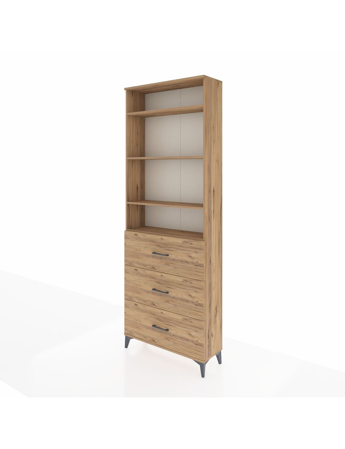 Arges Dolap 4 Raflı 3 Çekmeceli 88x30x243 - S33M186V9A
