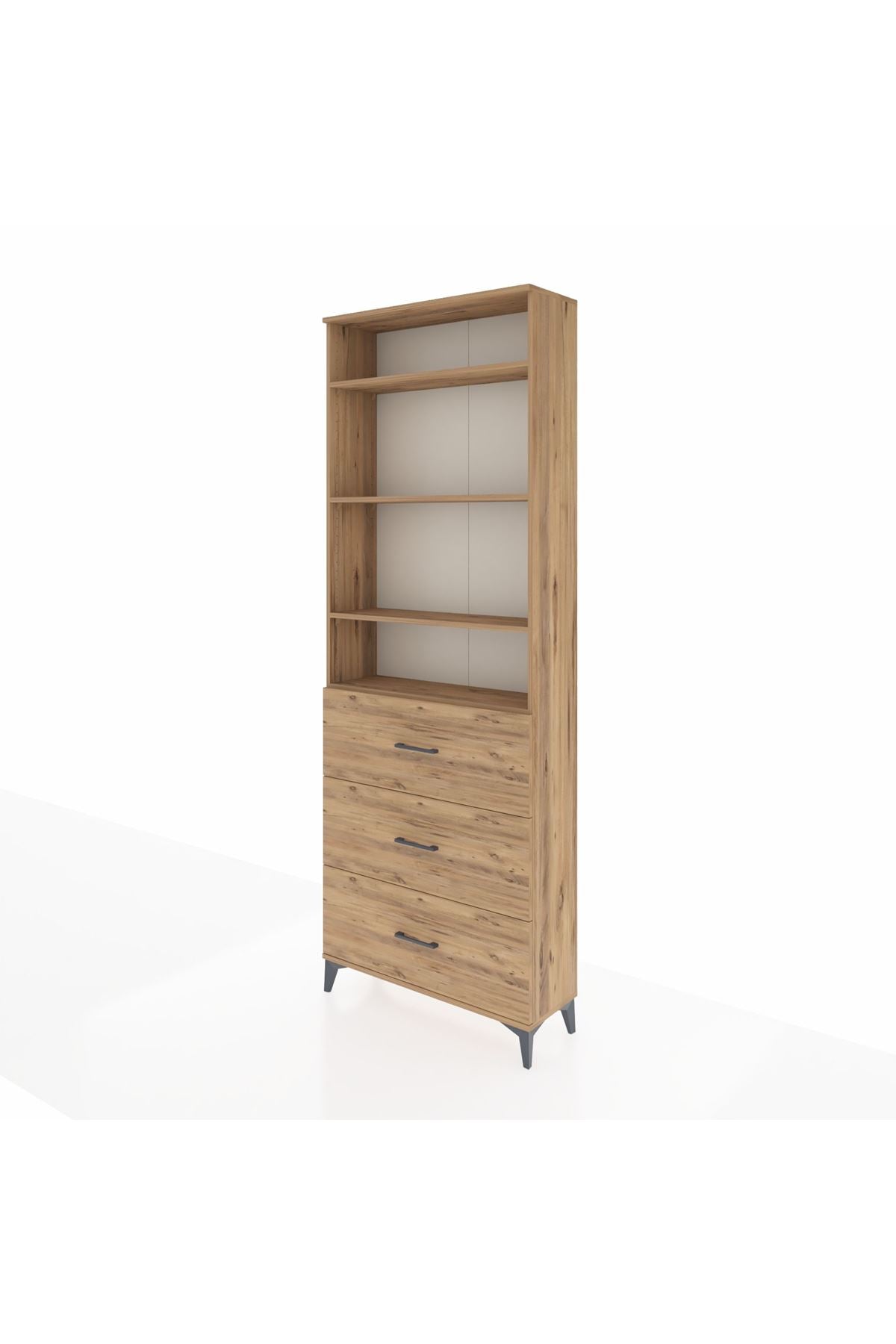 Arges Dolap 4 Raflı 3 Çekmeceli 88x30x243 - S33M186V9A