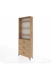 Arges Dolap 4 Raflı 3 Çekmeceli 88x30x243 - S33M186V9A