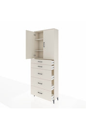 Arges Dolap 3 Raflı 5 Çekmeceli 2 Kapaklı 88x30x243 - S33M187V1A