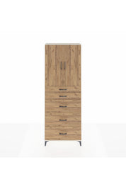 Arges Dolap 3 Raflı 5 Çekmeceli 2 Kapaklı 88x30x243 - S33M187V3A