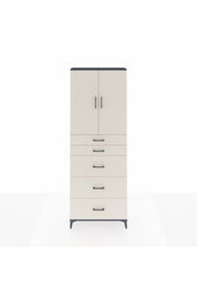 Arges Dolap 3 Raflı 5 Çekmeceli 2 Kapaklı 88x30x243 - S33M187V4A