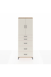 Arges Dolap 3 Raflı 5 Çekmeceli 2 Kapaklı 88x30x243 - S33M187V7A