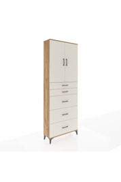 Arges Dolap 3 Raflı 5 Çekmeceli 2 Kapaklı 88x30x243 - S33M187V7A