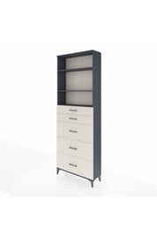 Arges Dolap 3 Raflı 5 Çekmeceli 88x30x243 - S33M188V4A