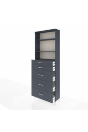 Arges Dolap 3 Raflı 5 Çekmeceli 88x30x243 - S33M188V5A