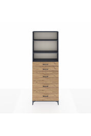 Arges Dolap 3 Raflı 5 Çekmeceli 88x30x243 - S33M188V6A