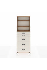 Arges Dolap 3 Raflı 5 Çekmeceli 88x30x243