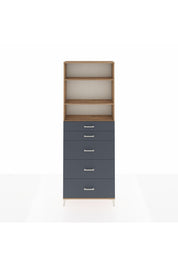 Arges Dolap 3 Raflı 5 Çekmeceli 88x30x243 - S33M188V8A