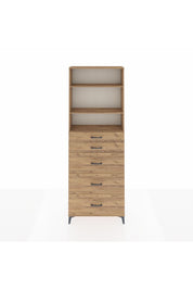 Arges Dolap 3 Raflı 5 Çekmeceli 88x30x243 - S33M188V9A