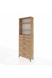 Arges Dolap 3 Raflı 5 Çekmeceli 88x30x243 - S33M188V9A