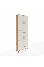 Arges Dolap 4 Raflı 3 Çekmeceli 4 Kapaklı 88x30x243 - S33M189V7A