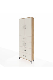Arges Dolap 4 Raflı 3 Çekmeceli 4 Kapaklı 88x30x243 - S33M189V7A