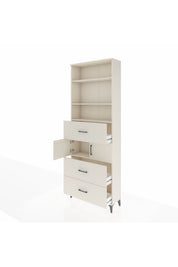 Arges Dolap 4 Raflı 3 Çekmeceli 2 Kapaklı 88x30x243 - S33M190V1A