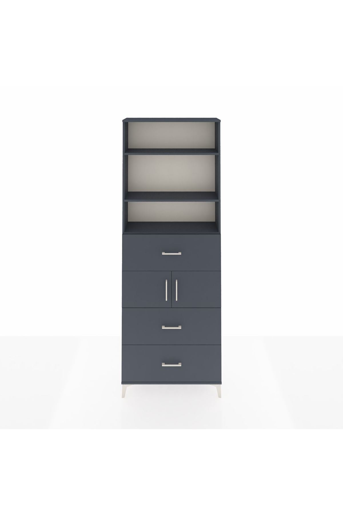 Arges Dolap 4 Raflı 3 Çekmeceli 2 Kapaklı 88x30x243 - S33M190V5A