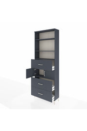 Arges Dolap 4 Raflı 3 Çekmeceli 2 Kapaklı 88x30x243 - S33M190V5A